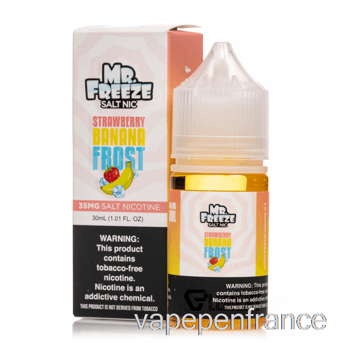 Gel Fraise Banane - Mr Freeze Salts - 30ml 35mg Stylo Vape